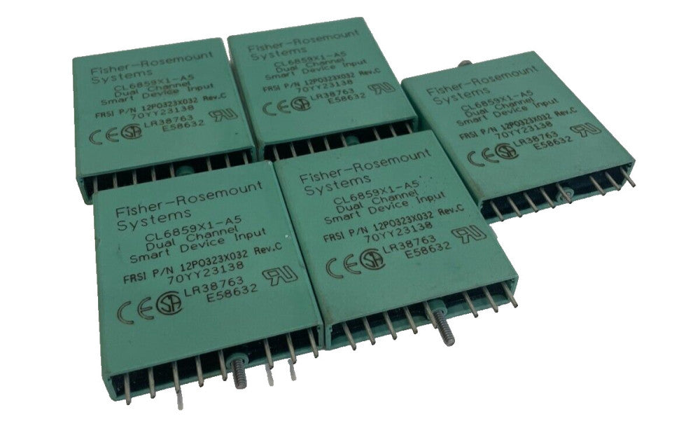 USED FISHER-ROSEMOUNT 12P0323X032 INPUT MODULE REV. C LOT OF 5