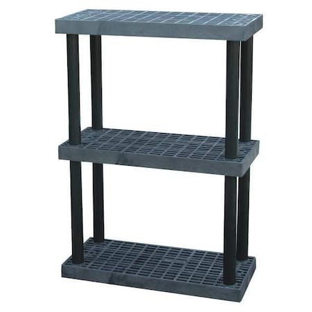 Structural Plastics S3616x3 Freestanding Plastic Shelving, Open Style, 16 In D,