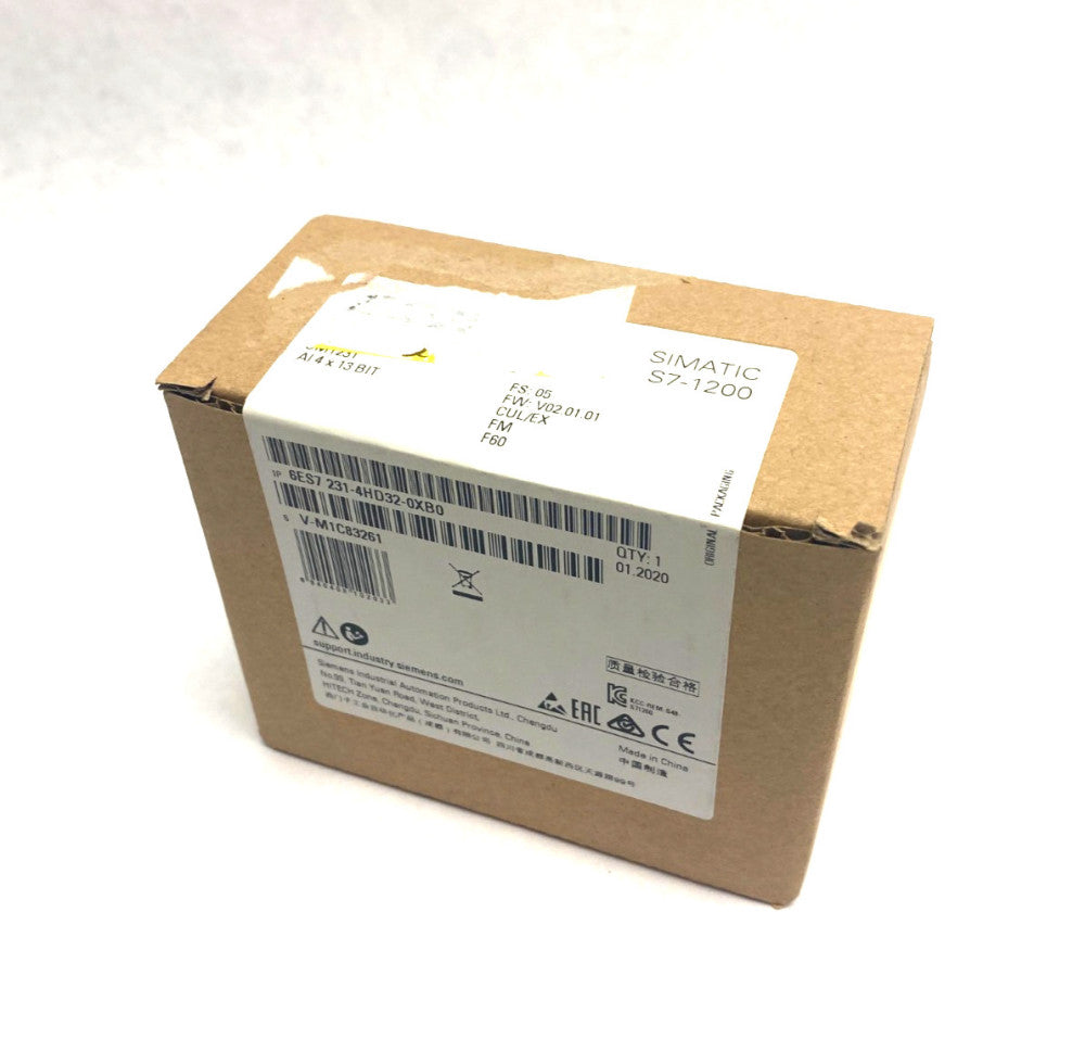 Siemens 6ES7 231-4HD32-0XB0 SIMATIC S7-1200 Analog Input Module SM1231 4x13 Bit