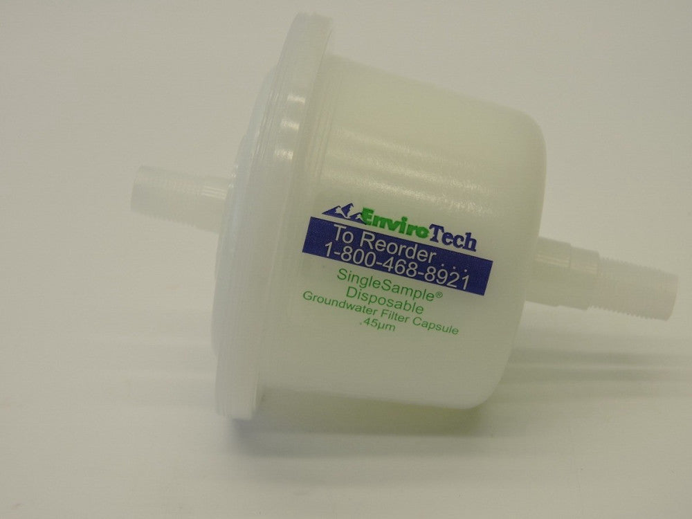 Envirotech Groundwater Filter Capsule 0.45 Micron Single Sample Disposable NEW