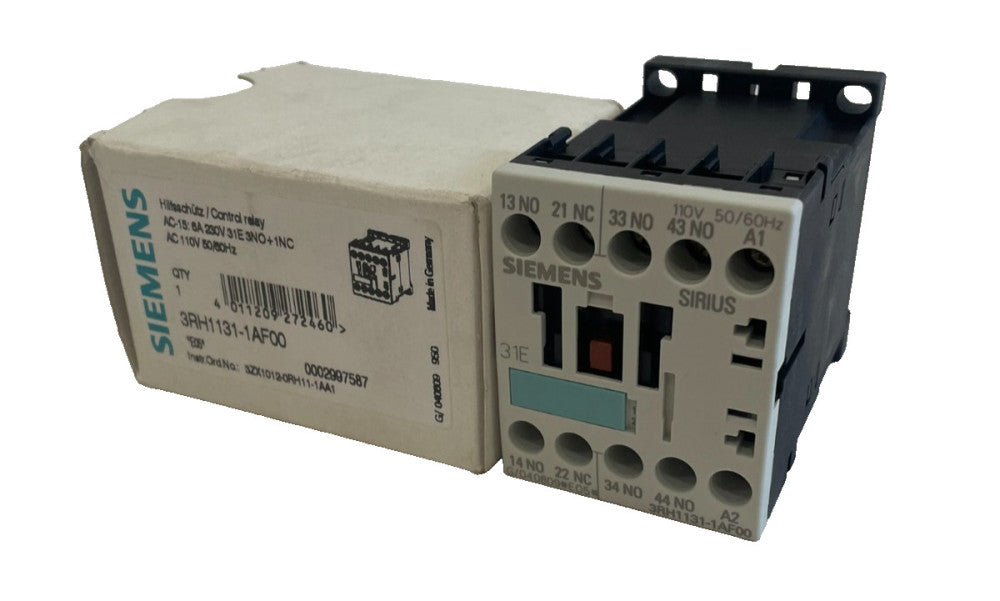 NEW SIEMENS 3RH1131-1AF00 CONTROL RELAY 3RH11311AF00