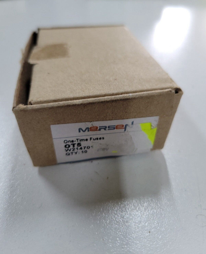1- ONLY GOULD SHAWMUT OT5 ONE TIME FUSES CLASS K5 5A 250V NEW IN BOX SOLD SINGLE