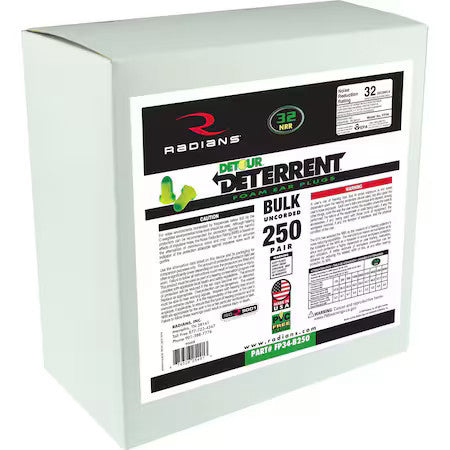 RADIANS FP34-B250 Radians Deterrent(R) 32 Disposable Ea,PR, 1 PR