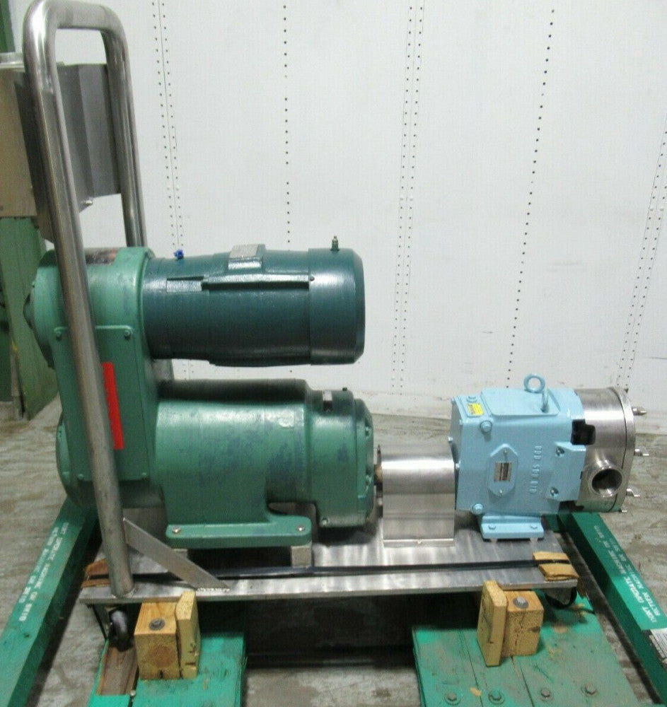 WAUKESHA SIZE 130 S/S POSITIVE DISPLACEMENT PUMP W/ 7-1/2 HP VARI-DRIVE