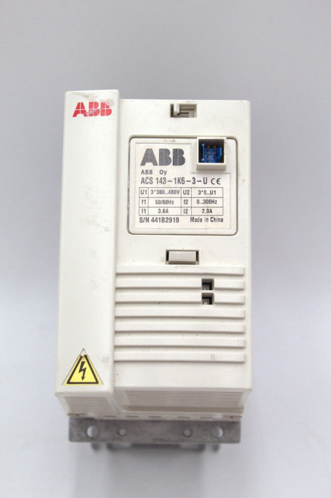 ABB ACS143-1K6-3-U AC Drive (Broken Tabs) (No Control Panel)