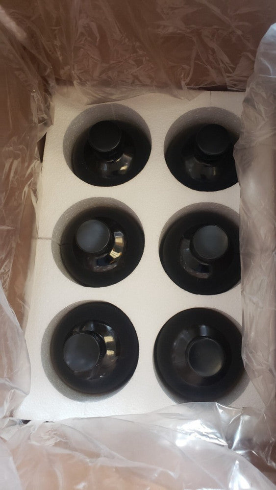 Box of 6 - 32oz Amber Glass Bottle w/ Phenolic Cap 4G / Y 14.1 /S HMS-64700 FDA