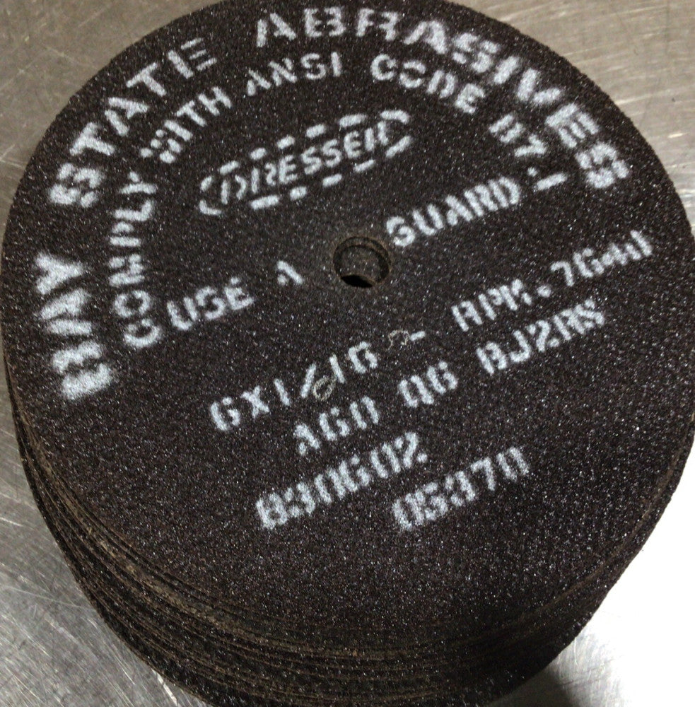 Bay State Abrasives USA 6x1/16 Lot of 33 Pieces Nos Surplus
