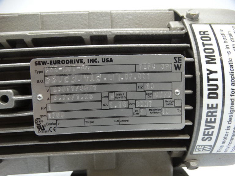 SEW EURODRIVE CVR-M0T-44 MOTOR USED - Used