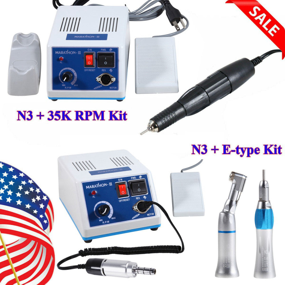 Dental Lab Marathon Electric Micromotor Polishing N3 + 35K rpm Motor Handpiece