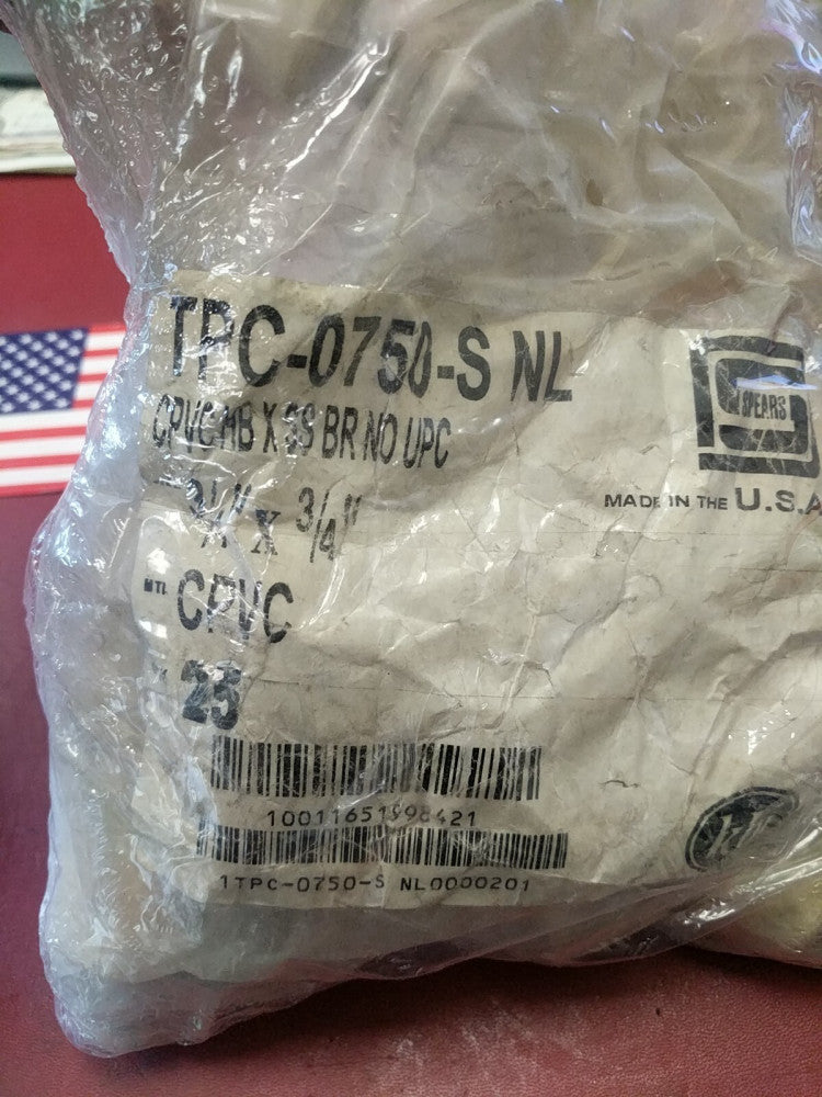 TPC-0750-S NL | 3/4 CTS TRANSITION ADPT SPGXSS PEX TPC-007 | SPEARS  (25pcs)