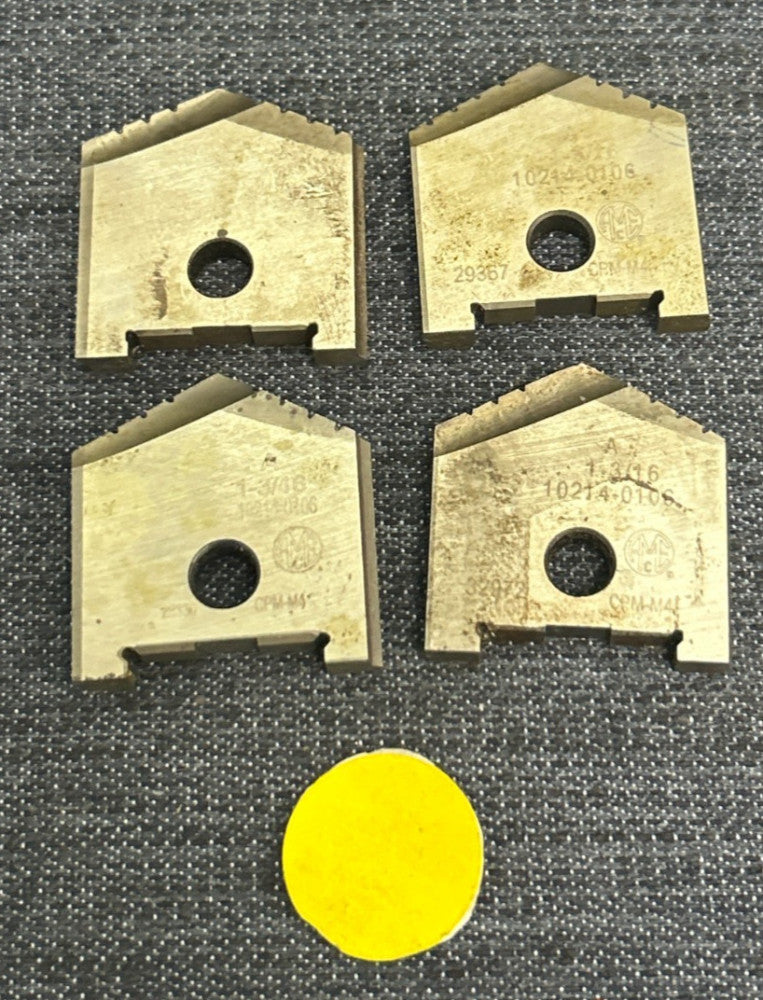 ALLIED MACHINE DRILL INSERT 10214-0106 CPM-M4  DIAMETER 1-3/16"  LOT OF 4
