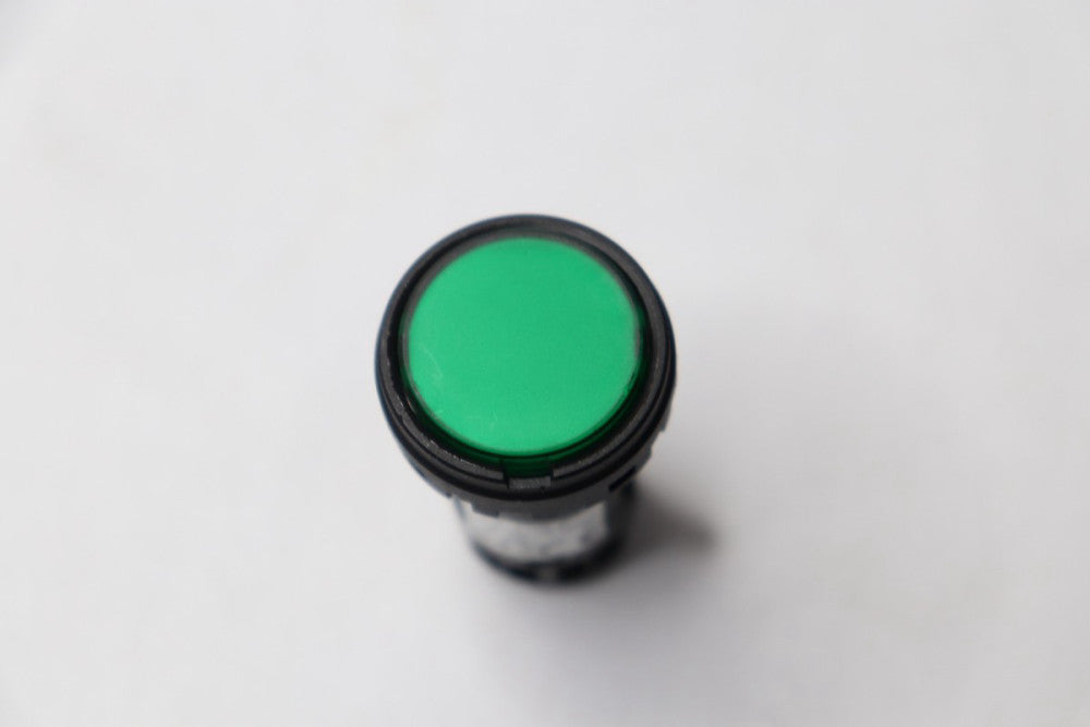 Idec Panel Mount Indicator LED Pilot Green Flush 24VAC/24VDC 11mA LED