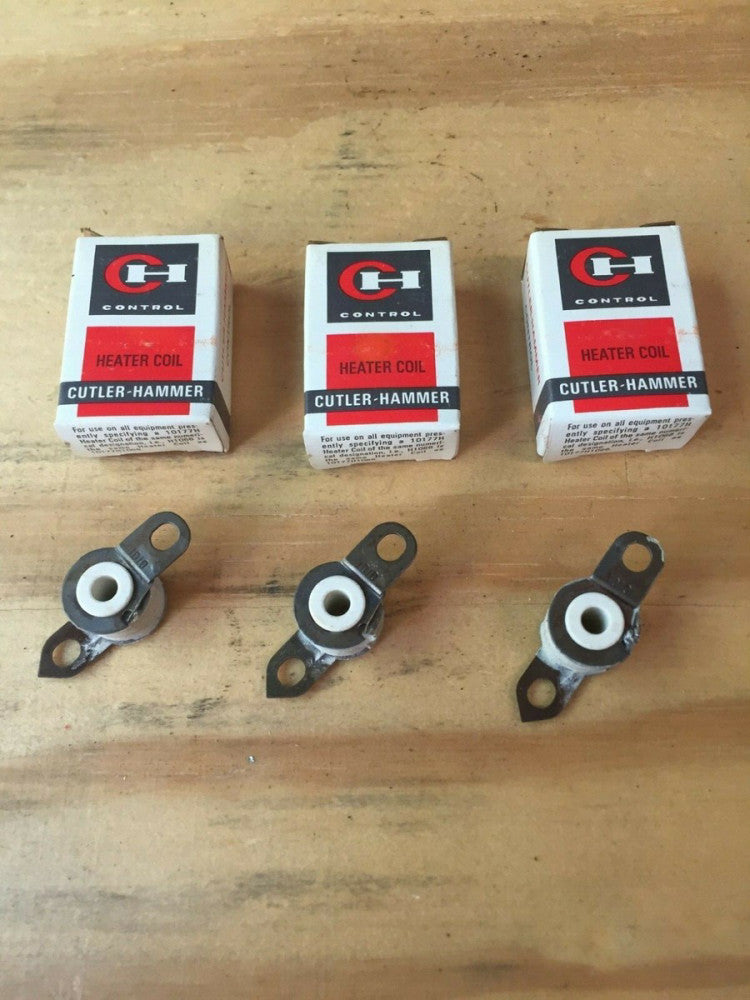 NOS Lot of 3 Cutler Hammer H1010 Overload Relay Heater Coils