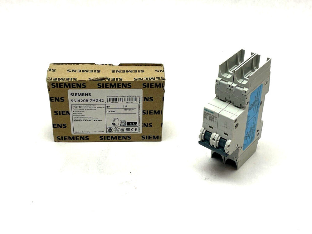 Siemens 5SJ4208-7HG42 Miniature Circuit Breaker 8A 2P
