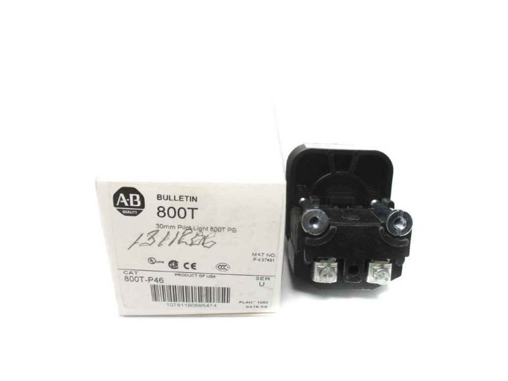 ALLEN BRADLEY 800T-P46 SER. U 480V (WH) NSMP
