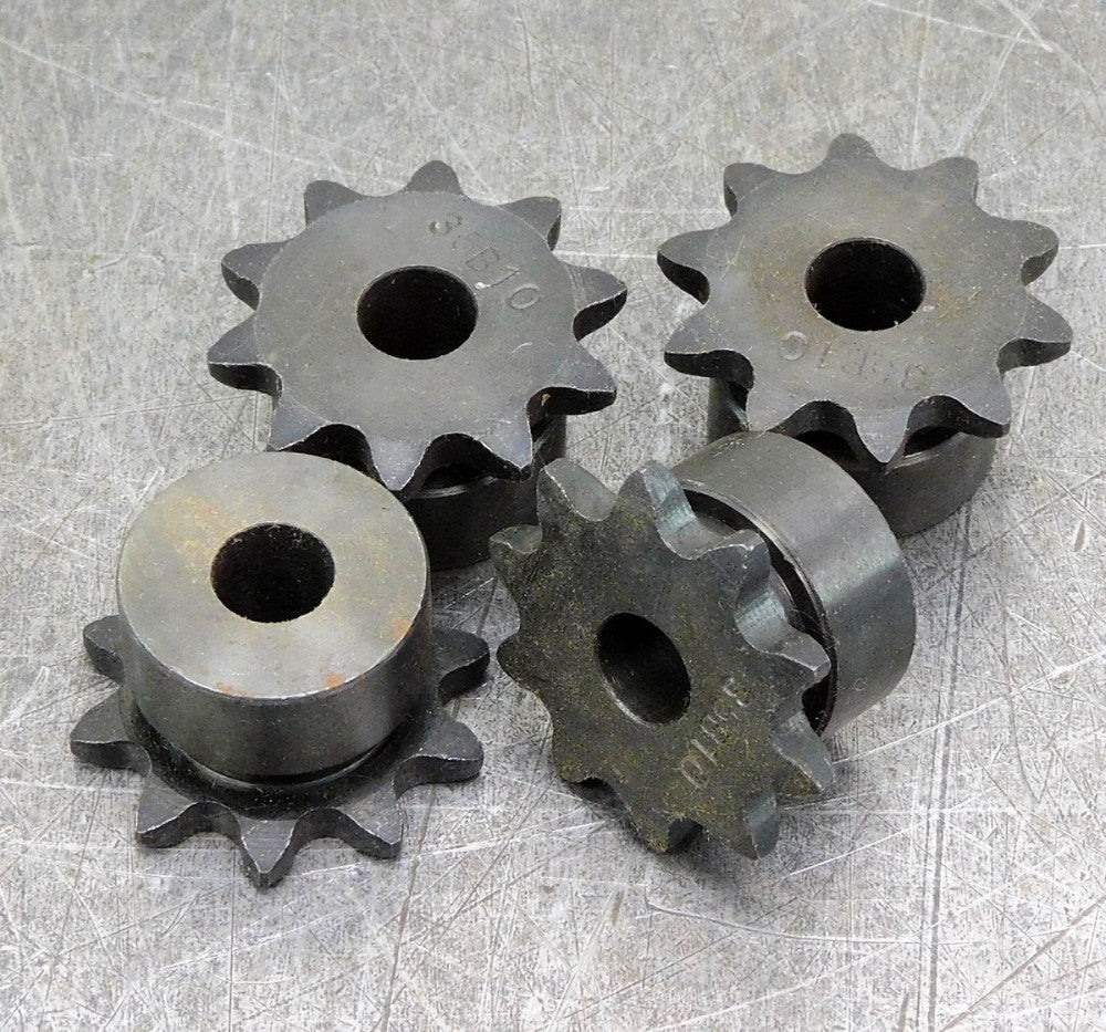 35B10HF-006 Sprocket 3/8" bore 10 Teeth RC35 RC 35 Gear Lot of Four (4)