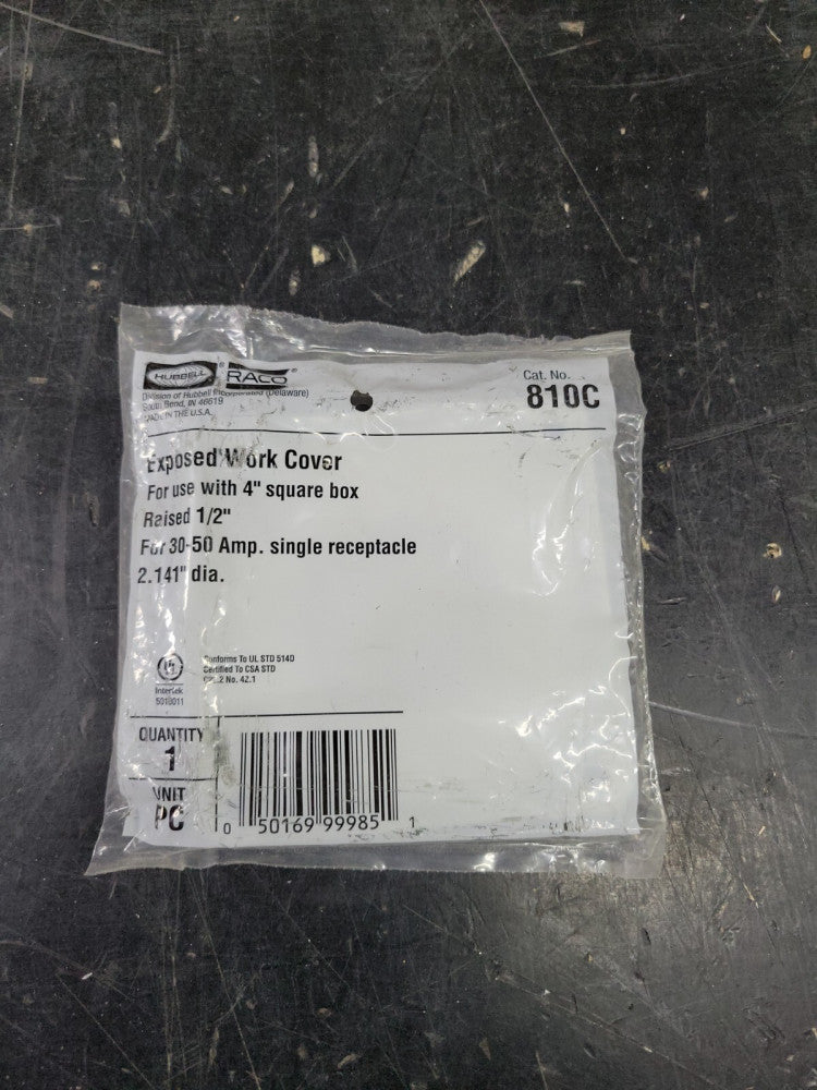 New Hubbell 810C Square Box Cover 