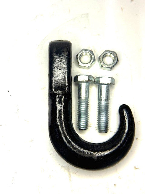 BLACK FINISH TOW HOOK W/ EXTRA-STRONG GRADE 5 HARDWARE PART #:13230