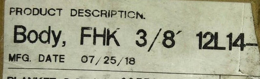 5-BODY, COUPLING FHK 38' H3-1BR