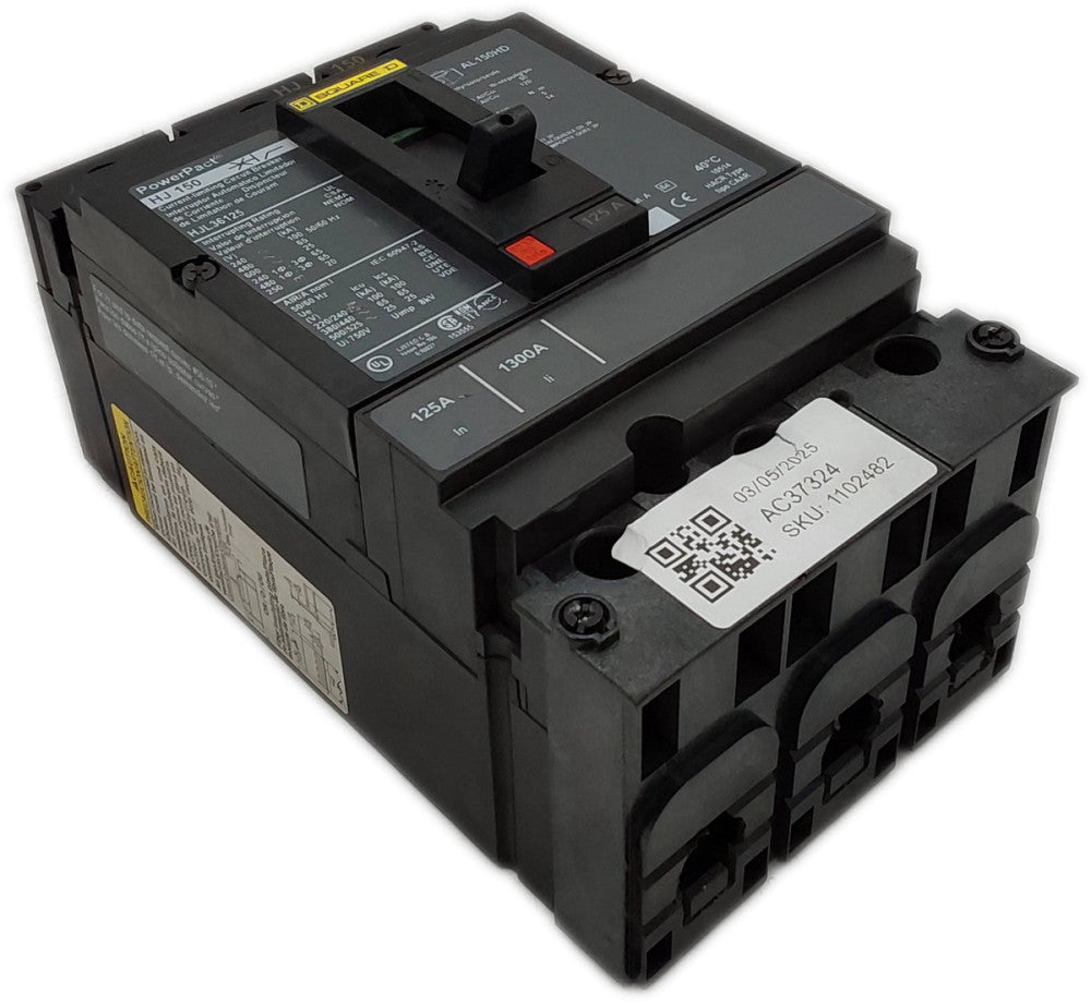 PowerPact HJ 150 Circuit Breaker 3-Pole 551-600V 