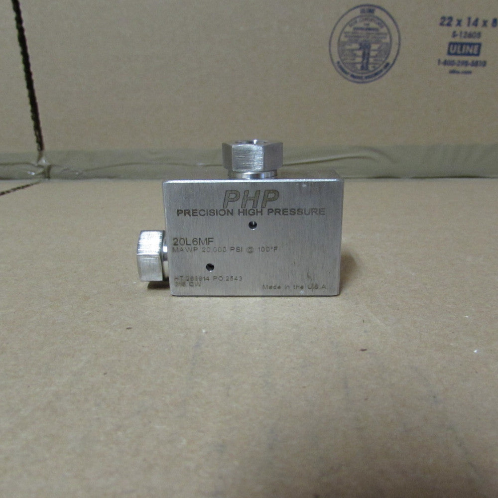 PRECISION HIGH PRESSURE 20L6MF, 3/8" MP FEMALE ELBOW 20K PSI, N/NIB, MAKE OFFER!