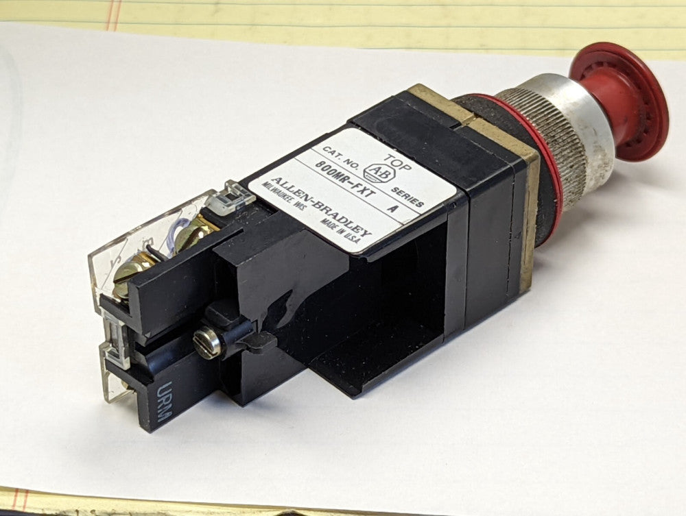 Allen Bradley 800MR-FXT 2 Position Push/Pull Release & 800M-XAK Contact [OF30]