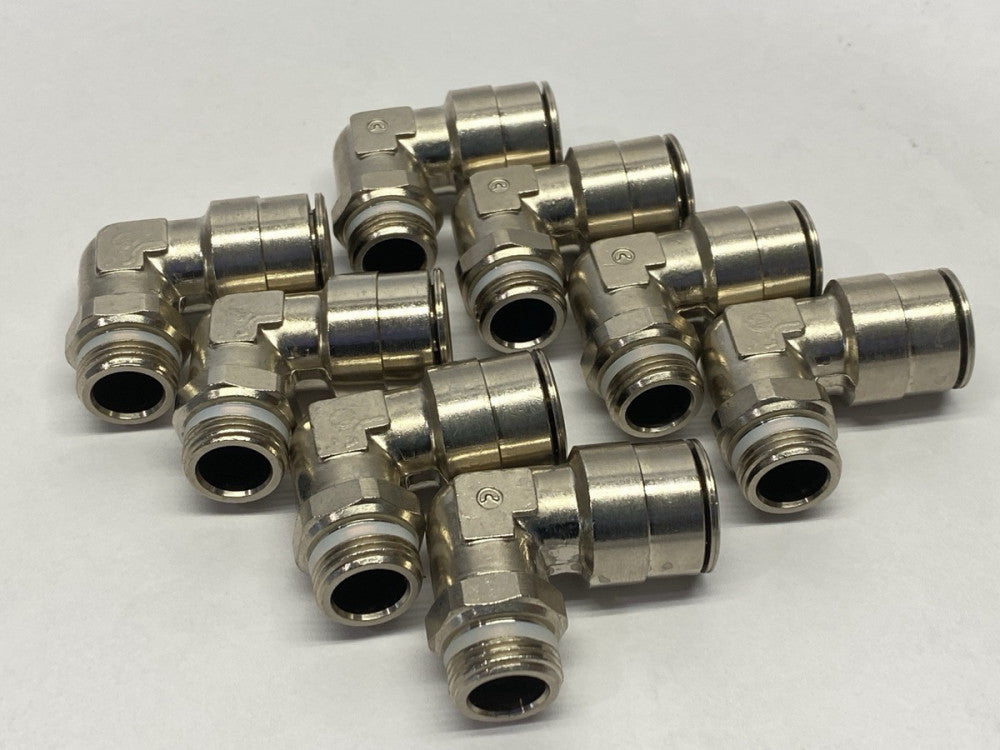 Camozzi S6520 14-3/8 Swivel Elbow 90 Degree Push-In Fitting LOT OF 8