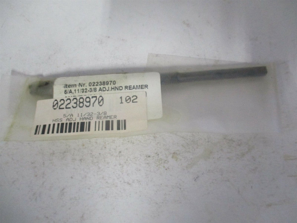 Groz (AHR/EC/5A) Size 5/A 11/32" x 3/8" x 4-3/8" OAL HSS Hand Adjustable Reamer 