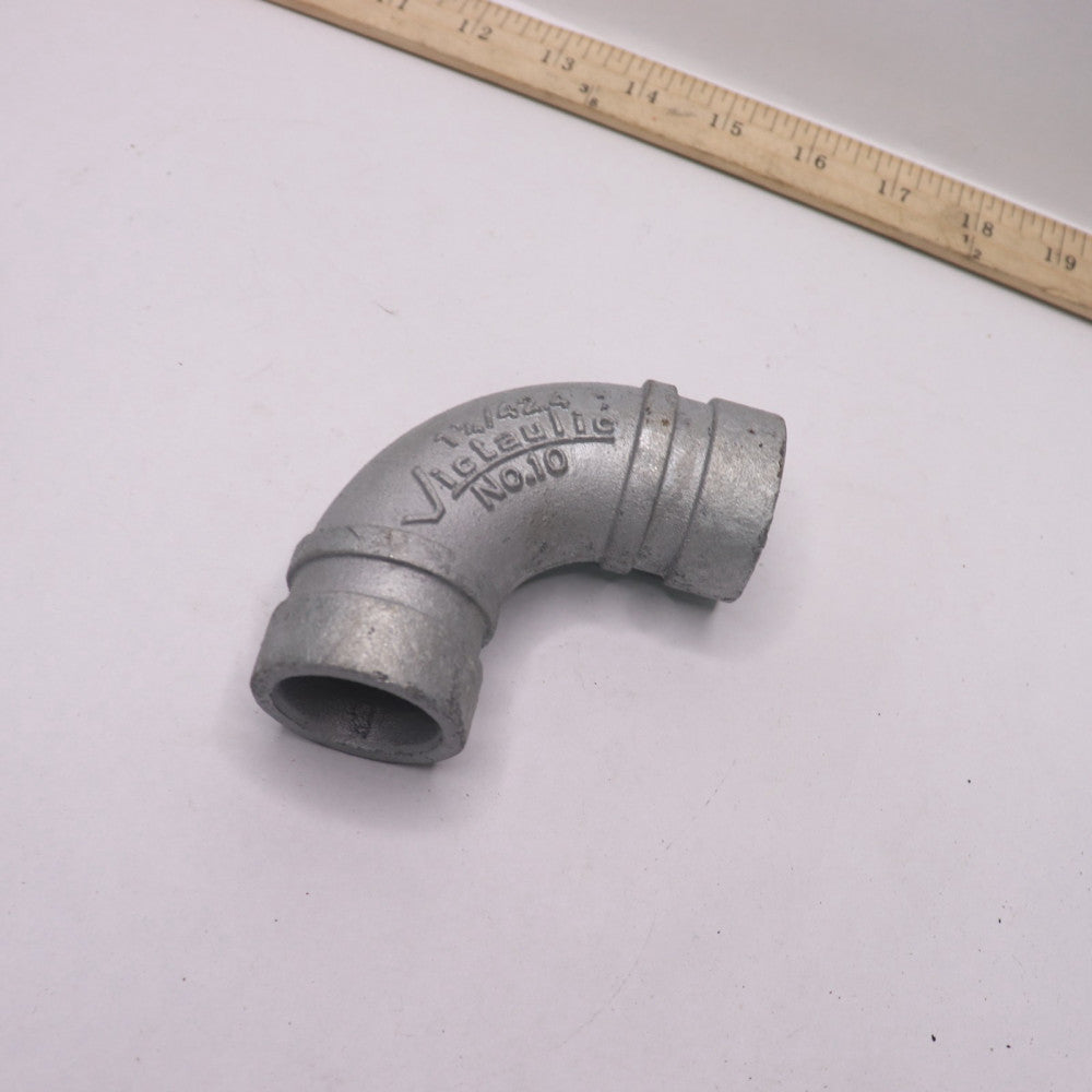 Victaulic Grooved End Elbow Pipe Fitting No.10 Silver 1-1/4" / 42.4