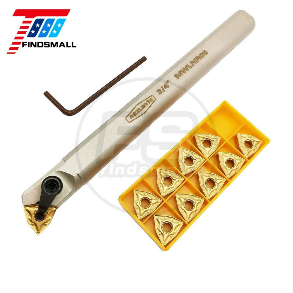 S20R-MWLNR08 Lathe Boring Bar with 10PCS WNMG432 Carbide Turning Insert