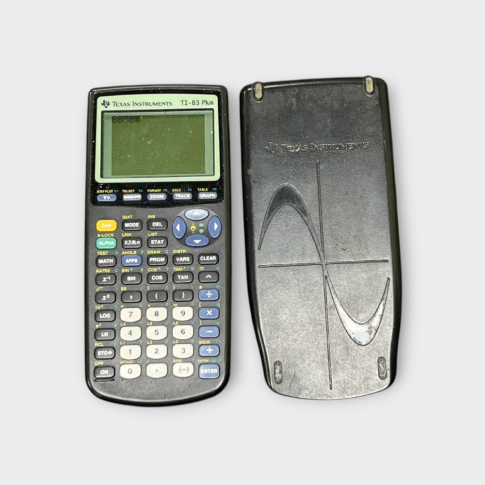TEXAS INSTRUMENTS TI-83 PLUS GRAPHING CALCULATOR W/ COVER (SPG046891)