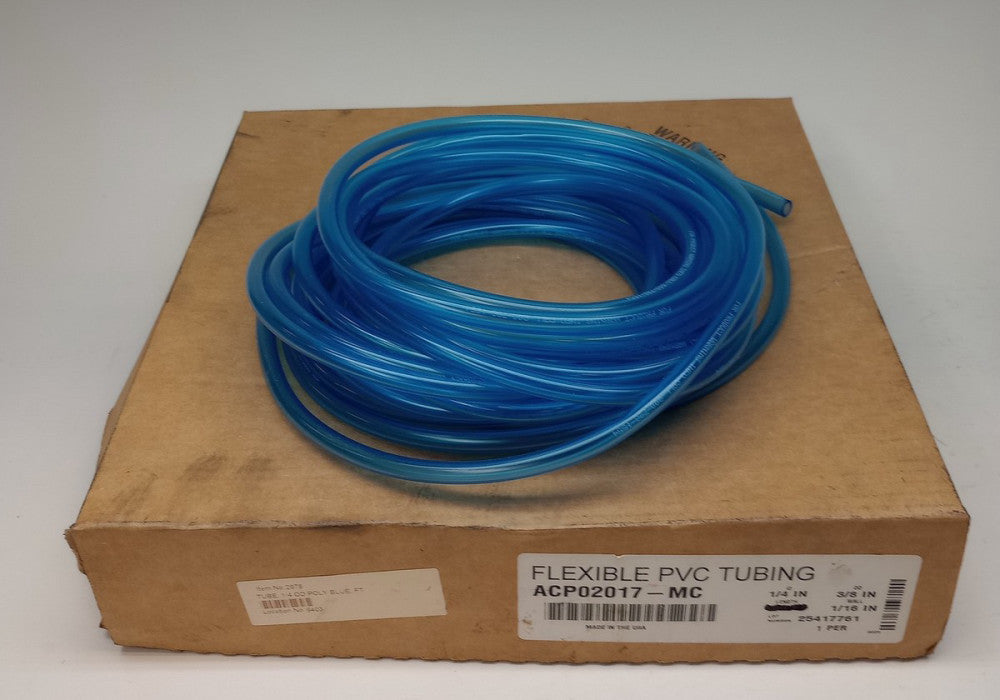 Saint-Gobain ACP02017-MC Flexible PVC Tubing 1/4 ID X 3/8" OD 1/16" Wall 30' L