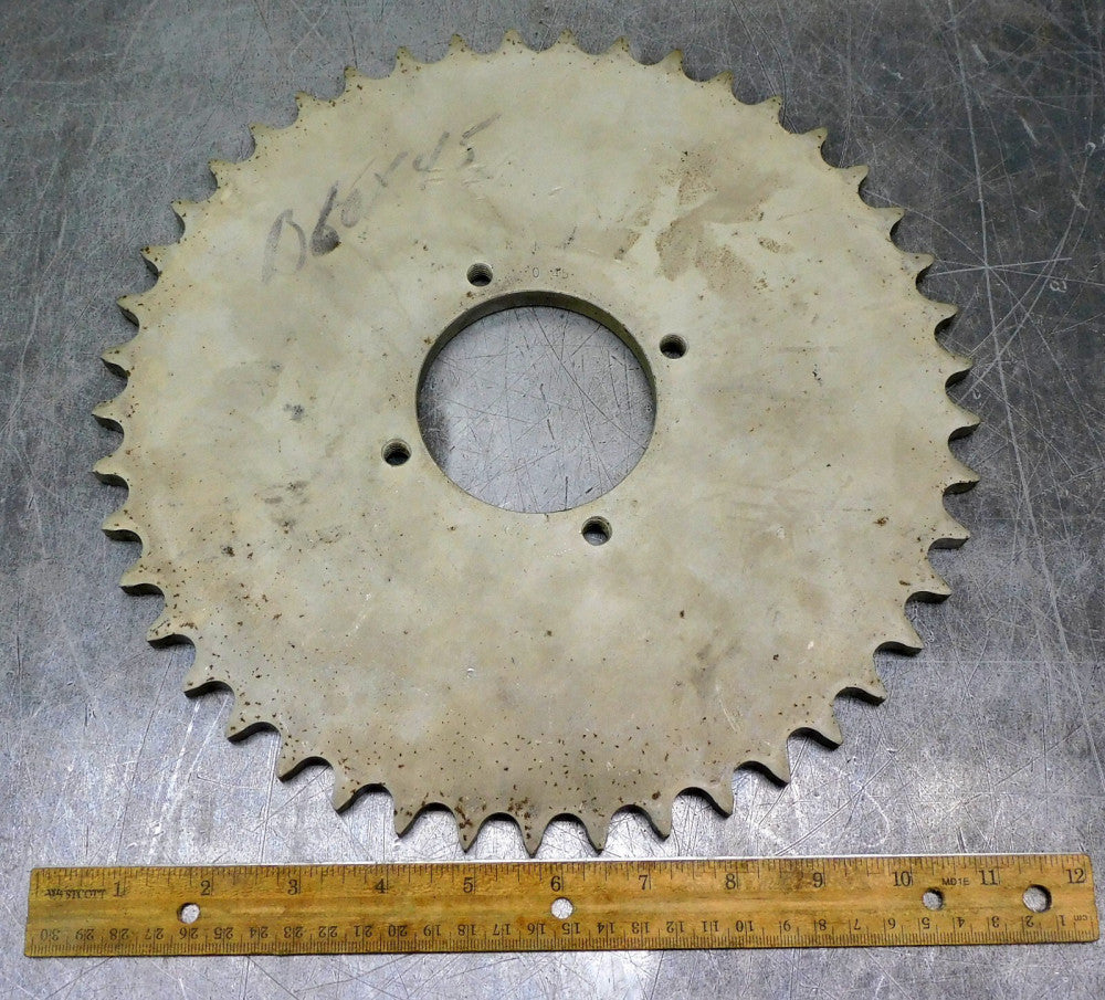 Union Gear 60A45 A-Plate Roller Chain Sprocket #60 45 Teeth 3" Bore