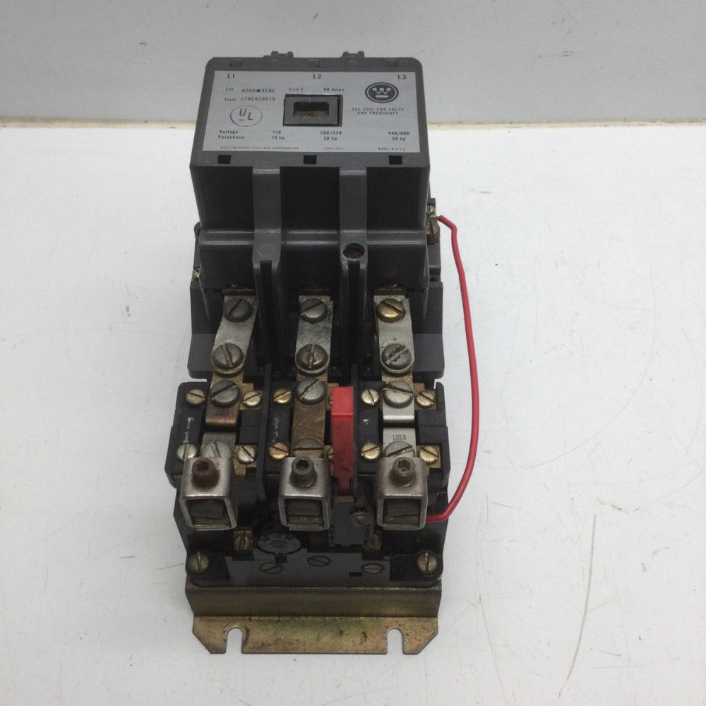 Westinghouse Cat. A200M3CAC Style 179C920G15 Motor Starter