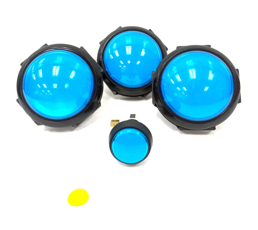 BLEE 100MM-10MM ROUND ARCADE PUSH BUTTONS LOT OF 4