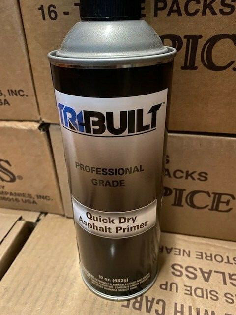 (Pack of 6) TriBuilt Quick Dry Asphalt Primer Spray 17 oz. Professional Grade