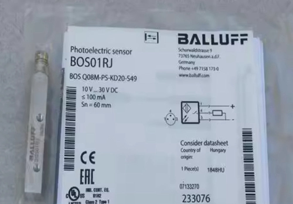 One Brand New BALLUFF BOS Q08M‑PS‑KD20‑S49 Sensor