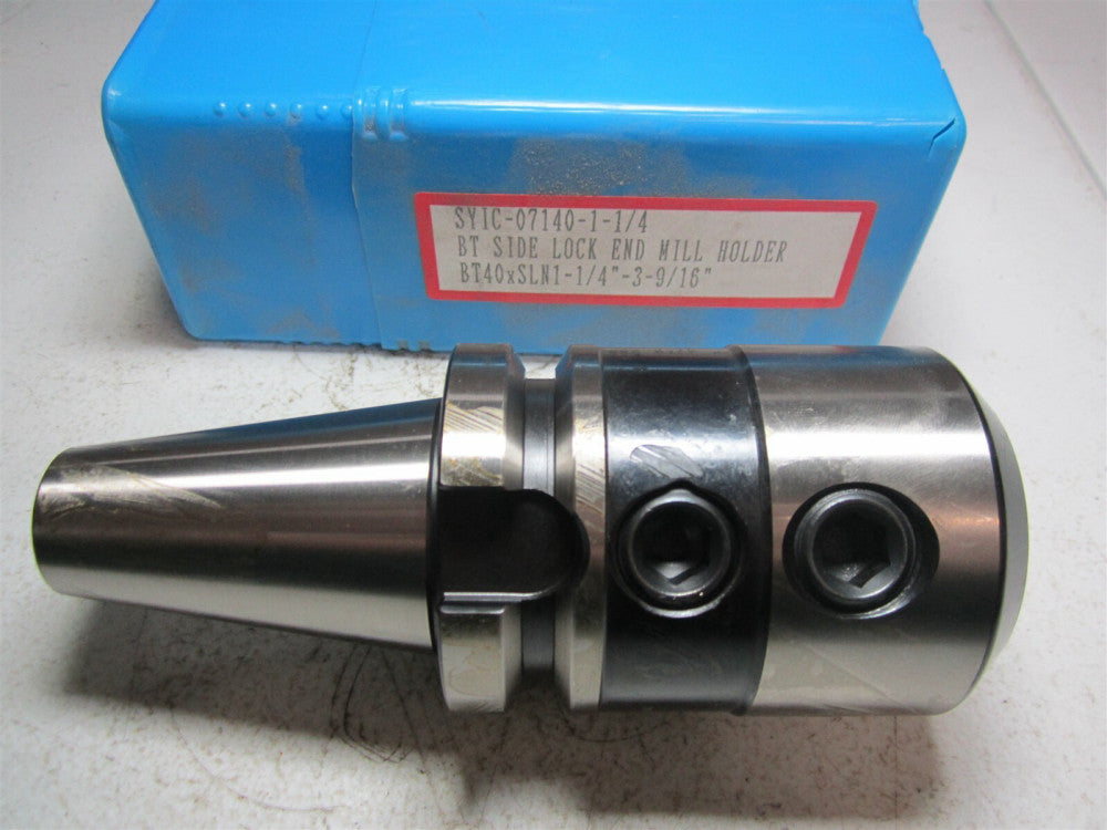 Techniks (SYIC-07140-1-1/4) BT40 x 1-1/4 I.D. - 3-9/16 Side Lock End Mill Holder
