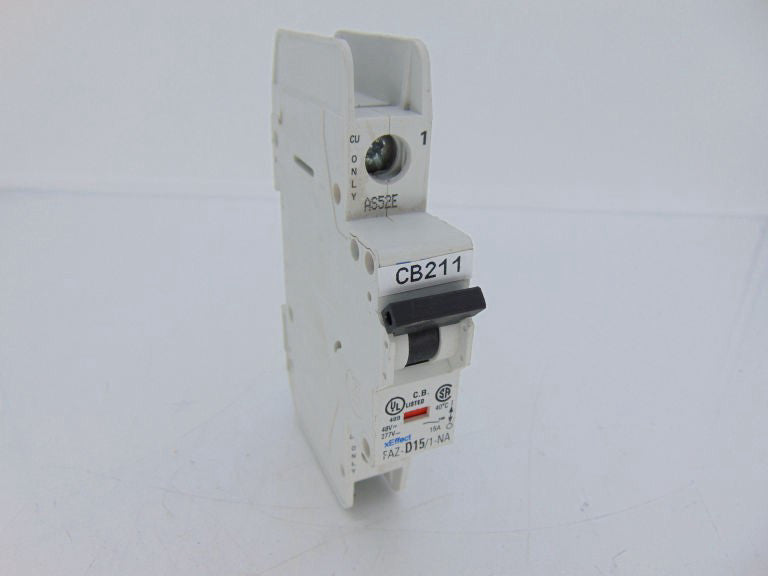 EATON CORPORATION FAZ-D15/1-NA-SP CIRCUIT BREAKER USED