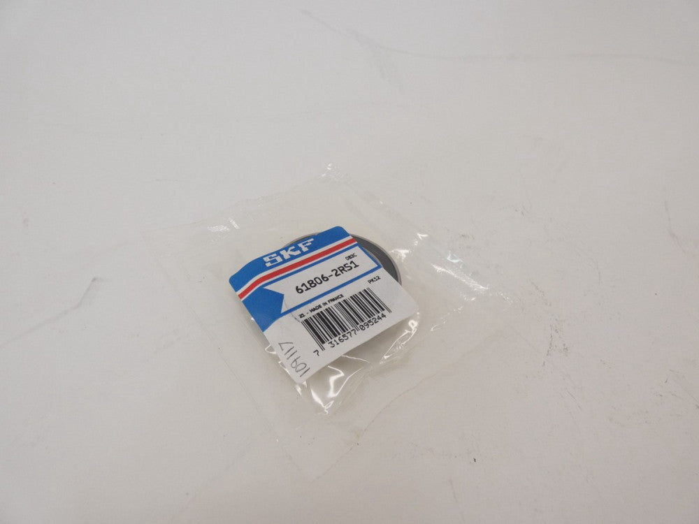 SKF 61806-2RS1 Single Row Deep Groove Ball Bearings - NEW Surplus!