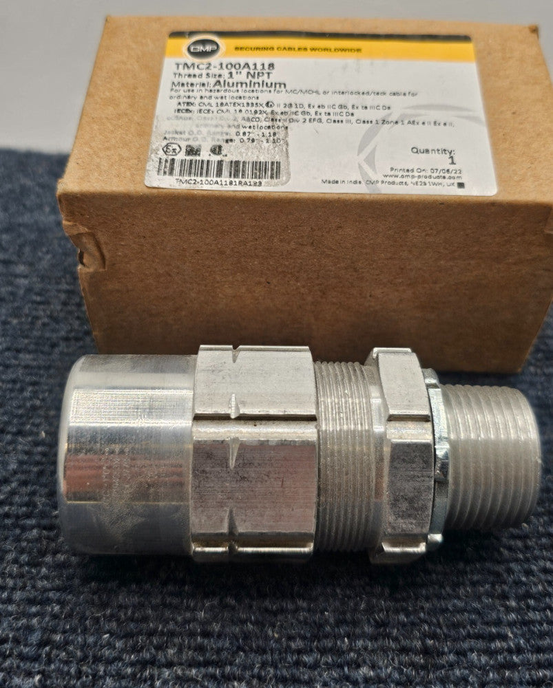 CMP Products TMC2-100A118 Aluminum Cable Gland 1" NPT