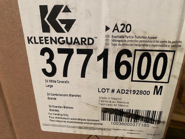 (24 PACK) KleenGuard™ A20 Breathable Particle Protection Coveralls, LARGE, 37716