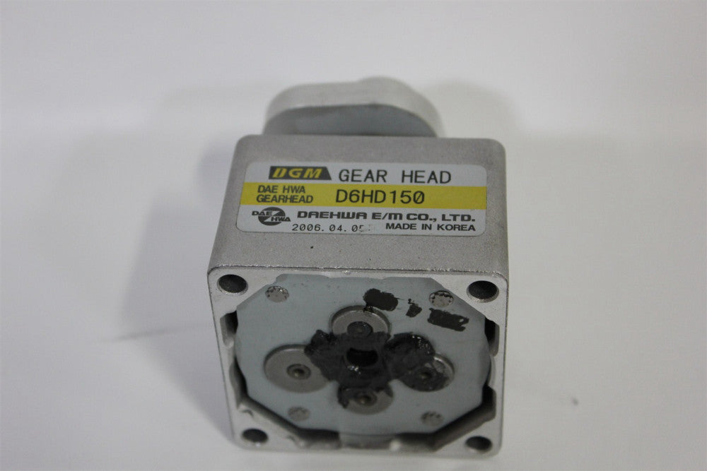 DGM GEAR HEAD D6HD150 FOR D615-18B1 GEARED MOTOR