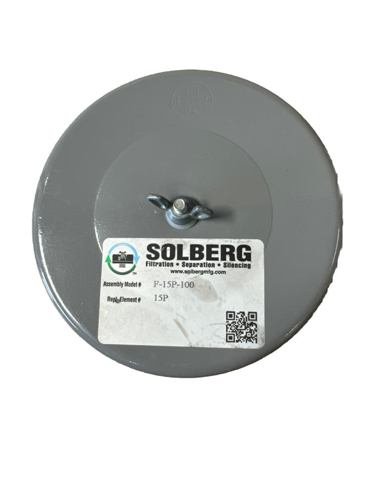 SOLBERG F-15P-100 Filter Silencer 1" MNPT Inlet, 35 cfm Repl Element# 15P