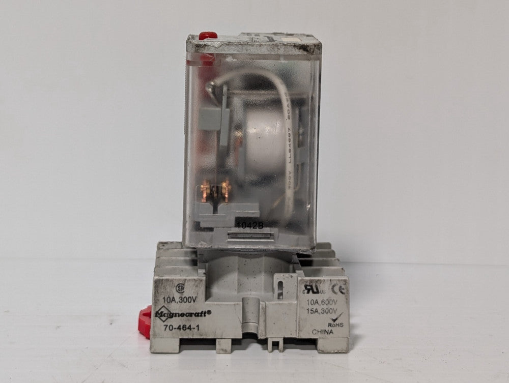 Magnecraft 70-464-1 Relay Socket with 750XBXM4L Relay
