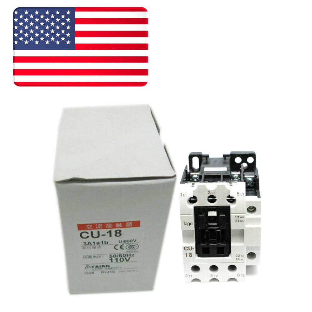 New In Box TECO CU-18 Contactor AC110V - US Stock