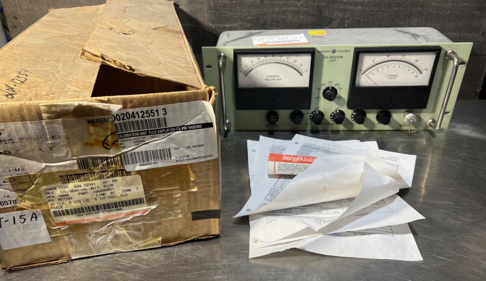 Nos Surplus General Electric Calibration Unit Flux Amp Unit 194X938G1
