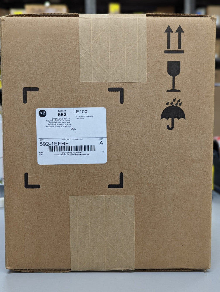 Allen Bradley 592-1EFHE 30-150A Overload Relay Size 4 New In Box USA