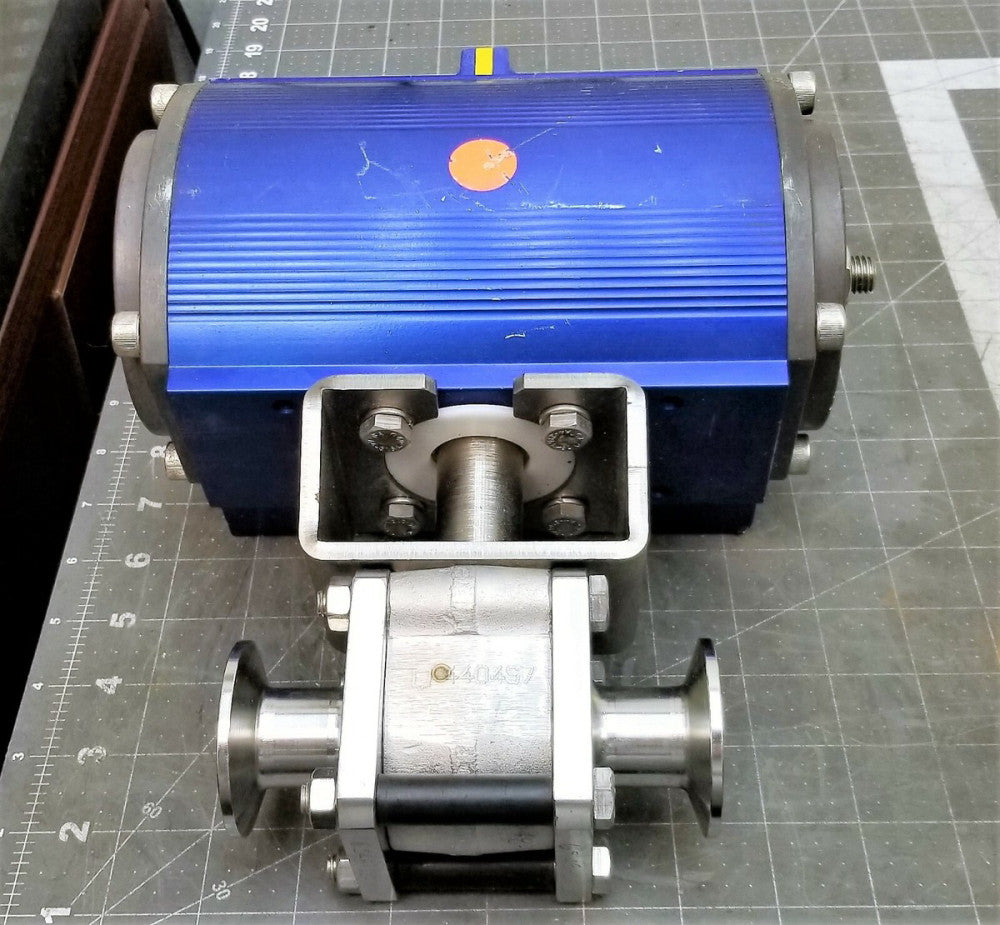 1” MCF MICRO CLEAN TRI CLAMP VALVE & ACTIATOR [BOS5]