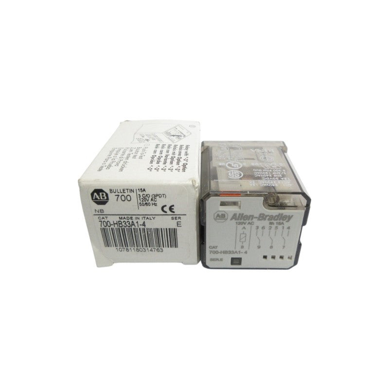 ALLEN BRADLEY 700-HB33A1-4 SER. E 120VAC 15A (WH) NSMP